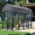 Heavy Duty Large Dog Kennel Pet Welded Metal Playpen Animal Cage with Roof Cover Pet Run Enclosure Playpen House Outdoor Indoor shimendi Sécurité et Confort pour Chien chat| Shimendi