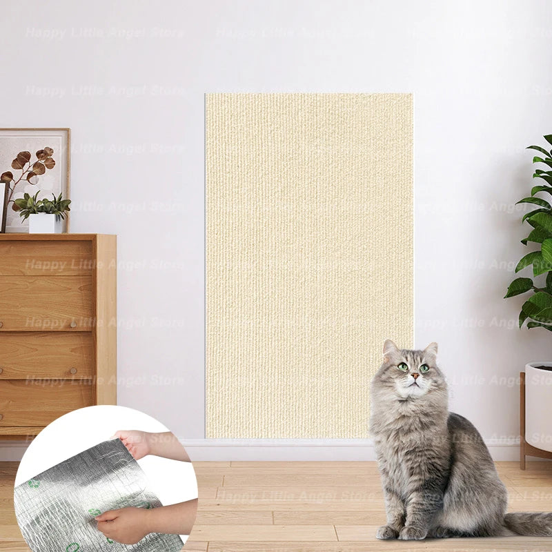 Cat Scratch Protector with Selfadhesive Freeform Cutting Carpet Mat Cat Scratch Protection Furniture Pet Training Sofa Protector