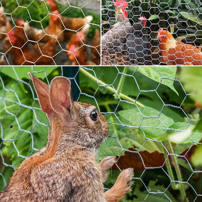 25M Roll Welded Chicken Wire Mesh Animal Fence Barrier Garden Fencing Net Strong