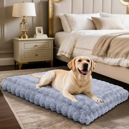 Ultra Plush Dog Bed Soft Pet Cushion Large Dog Crate Puppy Mattress Washable Mat