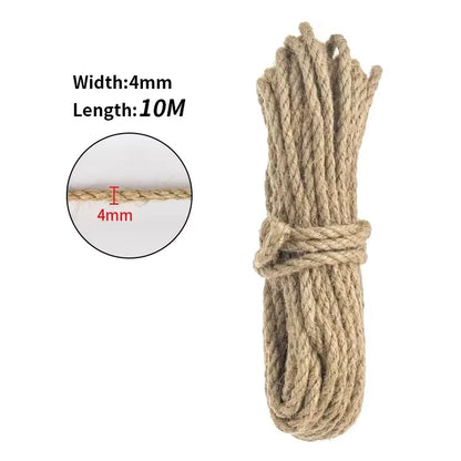 Natural Sisal Rope for Cat Tree DIY Scratching Post Toy Climbing Frame Replacement Kitten Claw Scratch Furniture Handmade Ropes