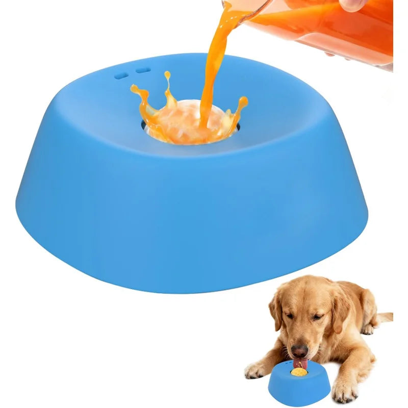 Anti-Choking Slow Feeder Dog Bowl Non-Slip 3/4 Cup - Lick Toy for Liquid Treats Bone Broth Yogurt - shimendi