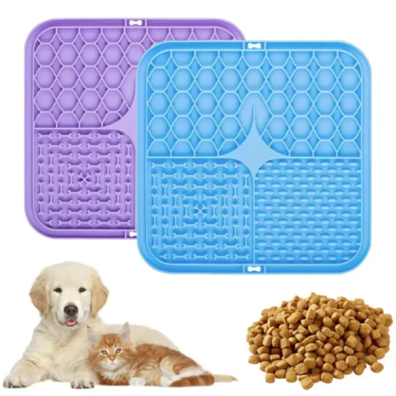 Pet Lick Silicone Mat Dogs Pet Slow Food Plate for Dog Bathing Distraction Silicone Dog Sucker Food Training Dog Feeder Supplies shimendi Sécurité et Confort pour Chien chat| Shimendi