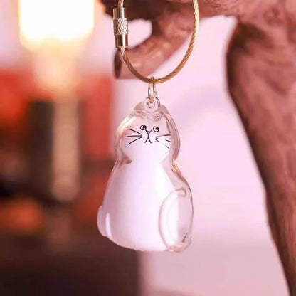 Ginger Cat Keychain Pendant Backpack Siamese Calico Hair