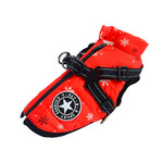 Winter Warm Large Pet Dog Jacket with Harness Waterproof Big Dog Coat for Labrador Chihuahua French Bulldog Outdoor Dog Clothes - shimendi