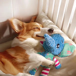 Pet Plush Toy Cute Animals Bite Resistant Interactive Squeaky Dog Chewing Toy Pet Dog Teeth Cleaning Chew Toy Pet Supplies - shimendi