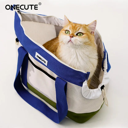 ONECUTE Airline Approved Cat Carrier, Portable Pet Bubble Backpack with Safety Strap, Lightweight Dog Travel Bag