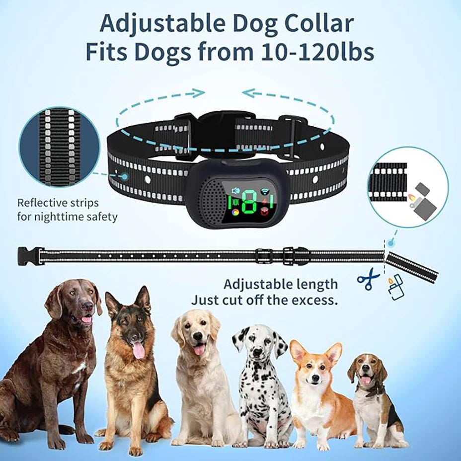 Dog Shock Collar4900Ft Dog Training Collar for 5-120lbs Small Medium Large Dog Rechargeable Waterproof Beep Vibration Safe Shock