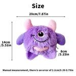 A small monster dog plush sound toy grinding teeth resistant to bite boredom companion small dog Teddy Golden Retriever pet supp - shimendi