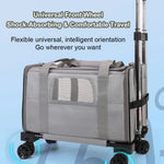 Pet Trolley Bag Detachable Rolling Carrier for Small Dogs Cats Portable Travel Carrier with Telescopic Handle and Shoulder Strap shimendi Sécurité et Confort pour Chien chat| Shimendi