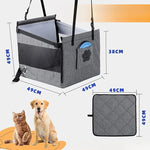 Portable Car Pet Seat Stable Dog Carrier with Safety Mesh Protector Waterproof Design for Puppy Travel Outdoor Use shimendi Sécurité et Confort pour Chien chat| Shimendi