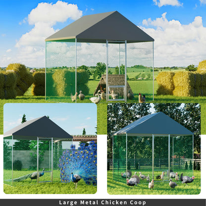 XXL XL Large Outdoor Chicken Run Coop Heavy Duty Walk-In