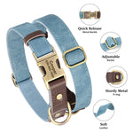 Free Custom PU Leather Dog Collar Engraved Dog Collars Adjustable Pet Buckle ID Necklace Durable for Small Medium Large Dogs Pug - shimendi