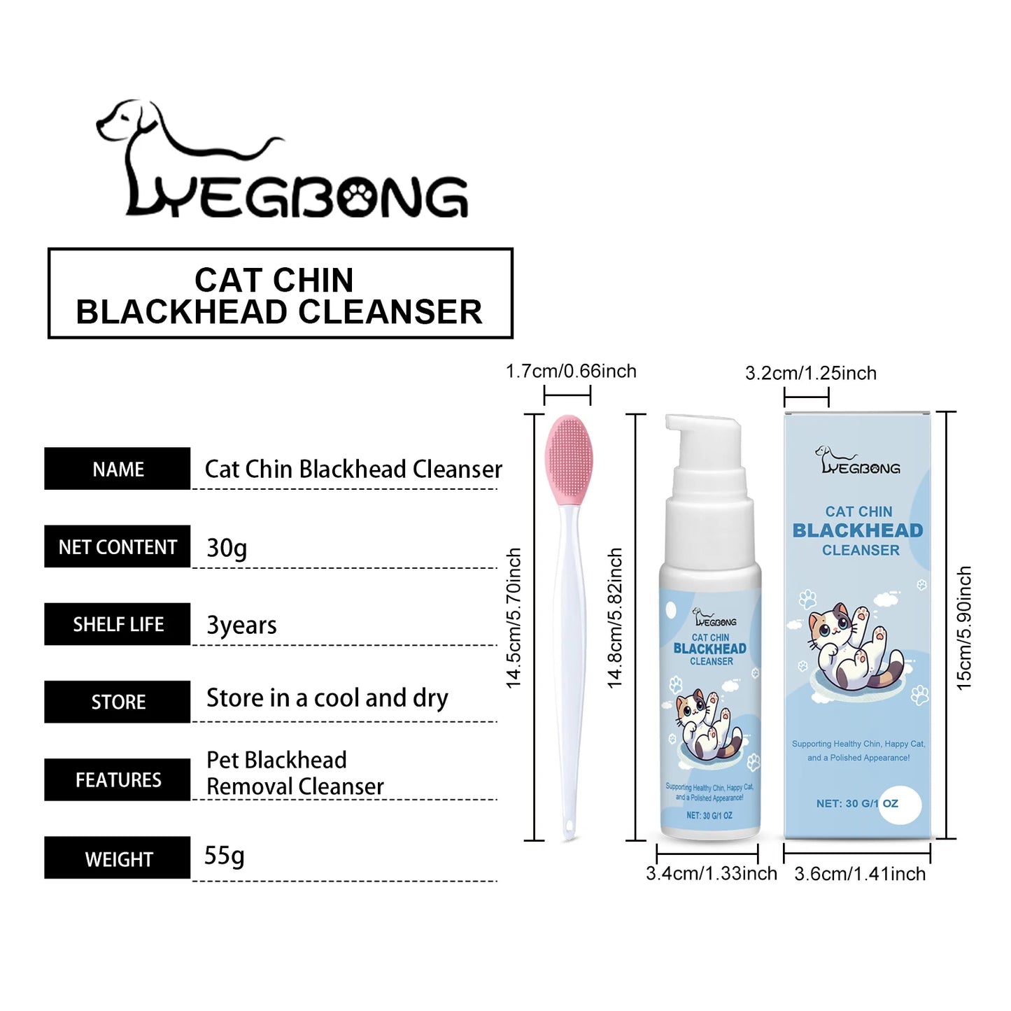 Pet Dental Care Kit for Dogs and Cats Teeth Cleaning Set Toothbrush 30ml Oral Solution Tartar Control Fresh Breath Gentle Hygien