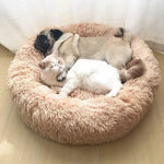 Super Soft Pet Cat Bed Plush Full Size Washable Calm Bed Donut Bed Comfortable Sleeping Artifact Suitable For Winter - shimendi