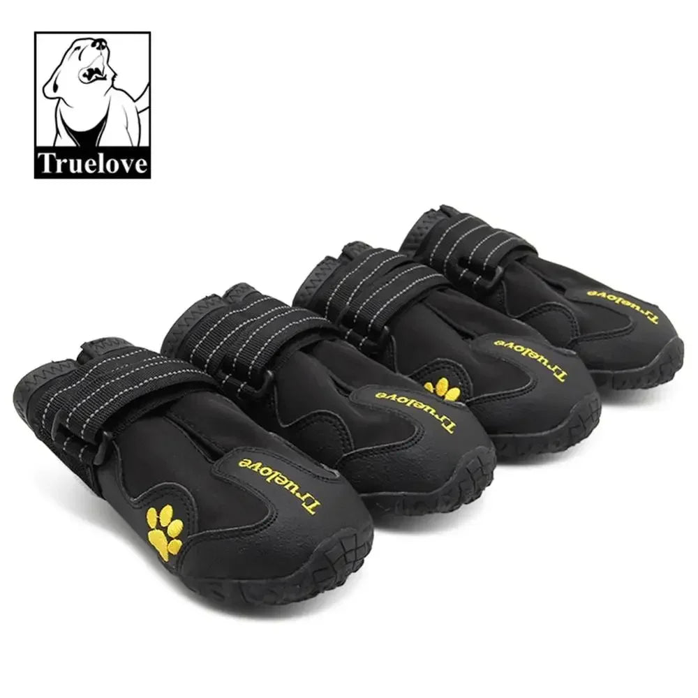 Truelove Dog Shoes Waterproof Anti-Slip Rain Boots Warm Snow Reflective for Small Medium Large Pet Sports Training TLS3961