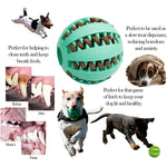 New Pet Dog Toy Interactive Rubber Balls for Small Large Dogs Puppy Cat Chewing Toys Pet Tooth Cleaning Indestructible Dog Ball - shimendi