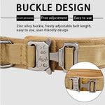 Pet Products Outdoor Tactical Dog Collar Metal Buckle Breathability Nylon Collar Medium and Large Dog Training Neck Collar Dog - shimendi