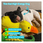 Calming Duck Toy for Dogs Squeaky Interactive Soft Comfort Teething Supplies Dog Toys Plush for Travel Beach Pool Park Yard - shimendi