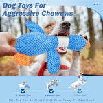 New blue goose dog toy cat toy pet toy double color goose tough bite chew plush sound toy plush toy pet supplies - shimendi