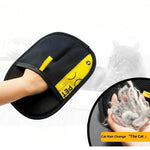 2 in 1 Pet Hair Removal Mitts for Cats Dogs Electrostatic Grooming Glove Reusable Washable with Lint Roller Brush Safe Non Toxic - shimendi