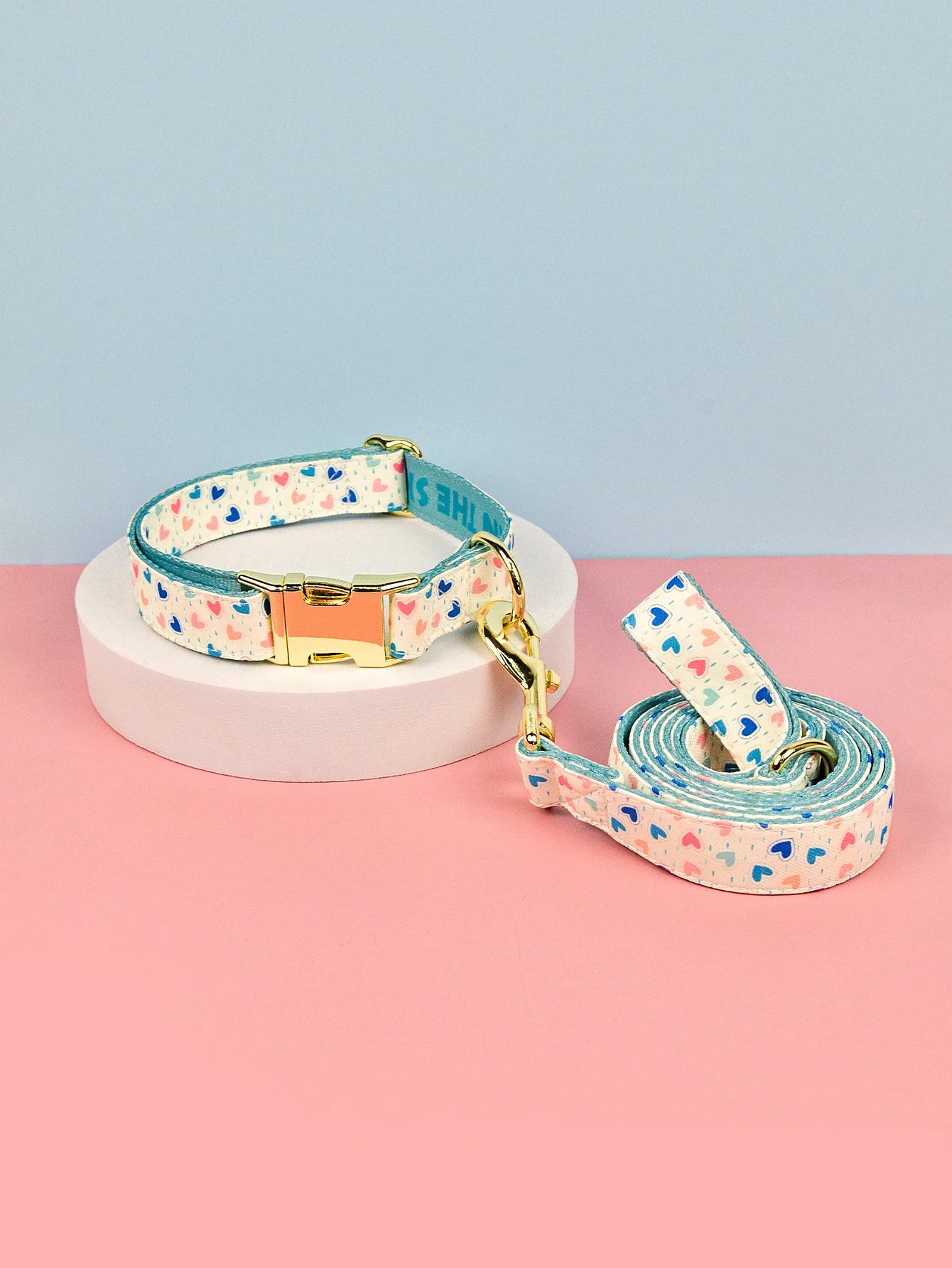 Luxury Brand Summer Colorful Season Adjutable Dog Collar And Leash Set For Small Medium Large Dogs