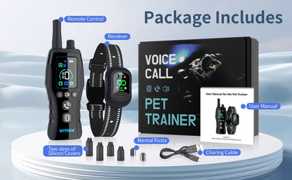 Dog Shock Collar4900Ft Dog Training Collar for 5-120lbs Small Medium Large Dog Rechargeable Waterproof Beep Vibration Safe Shock