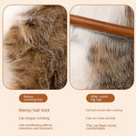 Cat Comb Cat Accessories Stainless Steel Pet Hair Remover Wooden Handle Solid Cat Hair Comb Pet Grooming Dog Brush Cleaning Tool - shimendi