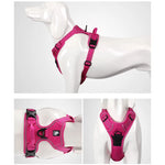 Truelove Pet Harness Reflective Nylon Large Pet Dog Harness All Weather Padded Adjustable Safety Vehicular Leads for Dog TLH5651 - shimendi