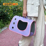 Portable Pet Carrier Bag for Small Dogs Cats Outdoor Foldable Cat Bag Breathable Cat Shoulder Bag Kitten Carrying Bag - shimendi