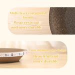 Corrugated Cat Scratcher Cat Scrapers Round Oval Grinding Claw Toys for Cats Wear-Resistant Cat Bed Nest Cat Accessories - shimendi