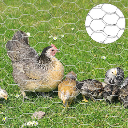 25M Roll Welded Chicken Wire Mesh Animal Fence Barrier Garden Fencing Net Strong