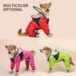 Pet Dog Raincoat The Dog Face Pet Clothes Jumpsuit Waterproof Dog Jacket Dogs Water Resistant Clothes for Dogs Pet Coat - shimendi