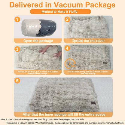 Ultra Plush Dog Bed Soft Pet Cushion Large Dog Crate Puppy Mattress Washable Mat