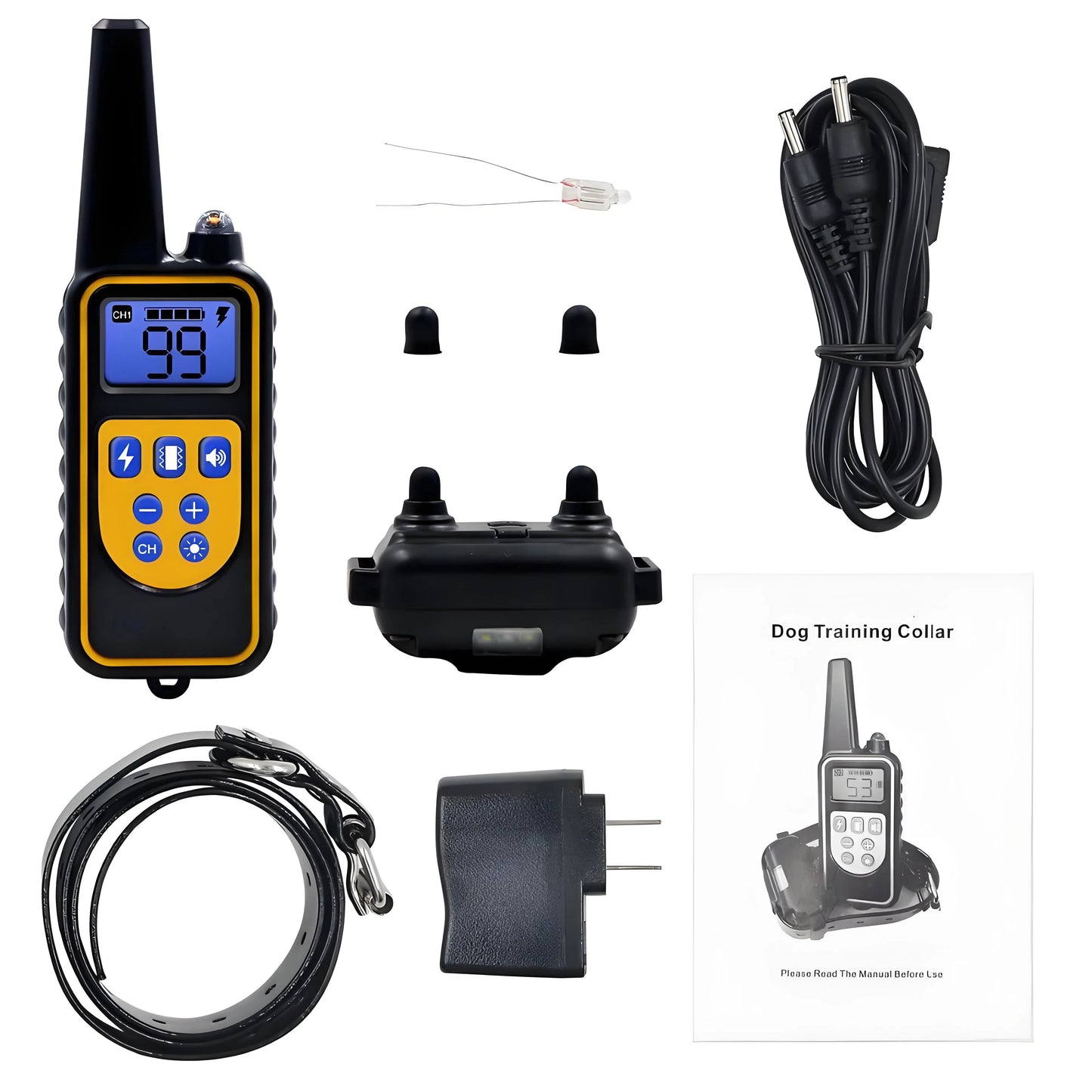 800m Dog Training Collar LCD Screen Waterproof Pet Electronic Collar Remote Control Trainer For Most Dogs