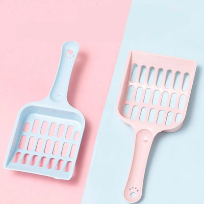 Pet Cat Excrement Cleaning Litter Basin Shovel Supplies Available In Multiple Colors Tofu Mesh Hollowed Out