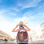 Cat Pet Carrier Backpack - Transparent Capsule Bubble Design, Breathable for Small Animals (Puppy/Kitty/Bird), Ideal for Travel - shimendi