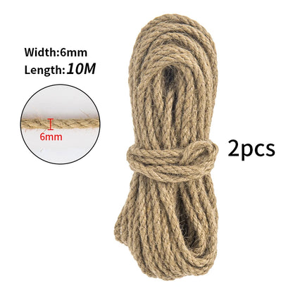 Natural Sisal Rope for Cat Tree DIY Scratching Post Toy Climbing Frame Replacement Kitten Claw Scratch Furniture Handmade Ropes