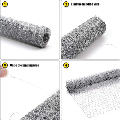 25M Roll Welded Chicken Wire Mesh Animal Fence Barrier Garden Fencing Net Strong