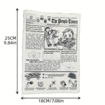 1 Piece Pet Sniffing Black and White Ringing Paper Toy Cat and Dog Interactive Bite-Resistant Newspaper Sound Toy Self-Pleasure and Boredom Relief Artifact - shimendi