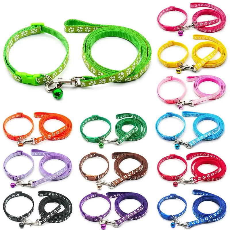 Dog Cat Collar Leash Set Adjustable for Puppy Outdoor Walking Compatible with Chihuahua Terrier Schnauzer General Traction Rope shimendi Sécurité et Confort pour Chien chat| Shimendi