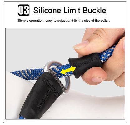 Truelove Pet Training Leash and Collar Durable Slip Lead Dog Leash Heavy Duty Comfortable Strong Rope Leash No Pull Pet TLL2575