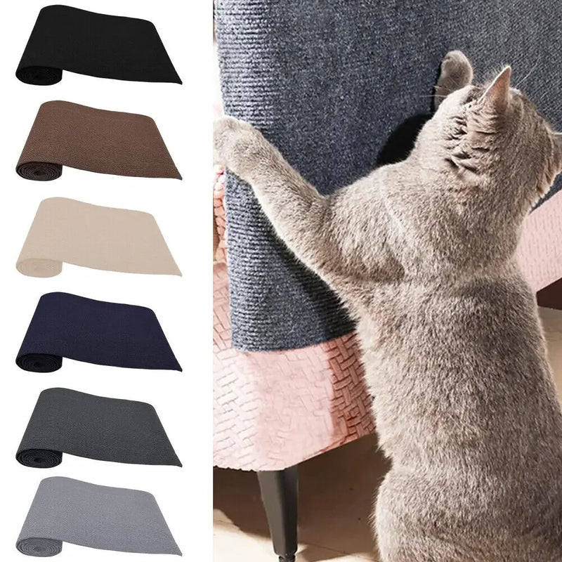 Cat Scratcher Sofa Protector Cats Scratcher Pad Board Protection Trimmable Self-adhesive Carpet Corner Wall DIY Cat Scratch Mat - shimendi
