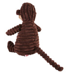 Pet Dog Molar Toy Vent Training Corduroy Monkey Pig Voice Plush Toy Dog Tooth Cleaning Supplie Dog Toys for Large Dogs - shimendi