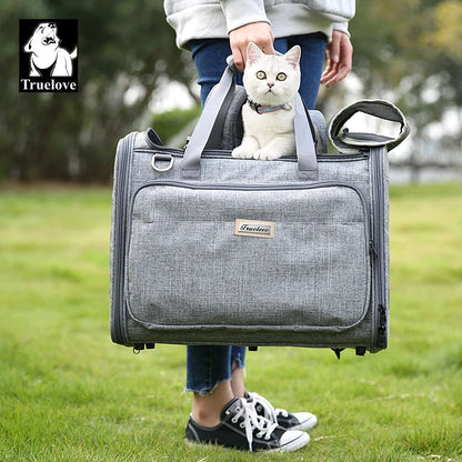 Truelove Waterproof Pet Carrier Bag for Small Dogs Cats High-Grade Polyester,Eco-Friendly & Airline Approved Design TLX2971