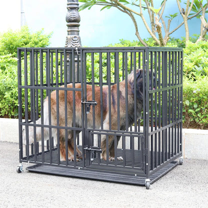 XXL Large Heavy Duty Dog Crate Strong Pet Cage Tear