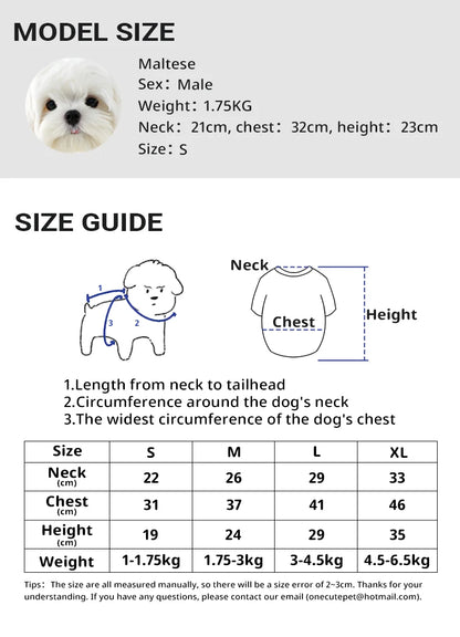 Pet Two-legged Zipper Shirt Small And Medium-sized Dog Autumn Winter Warm Windproof Fashion Costumes Puppy Cotton Clothes