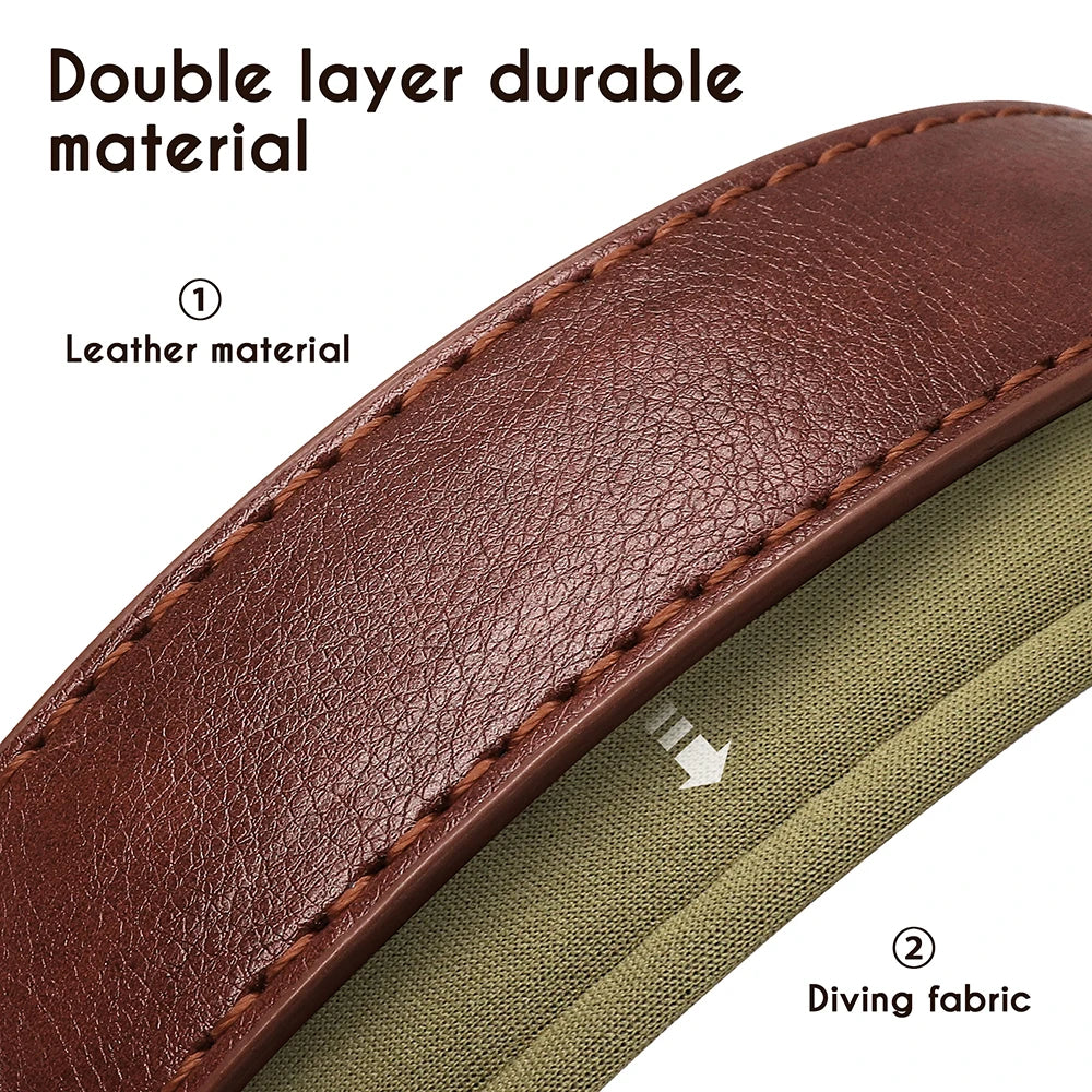 Customized PU Leather Nameplate Dog Collar Soft Padded Dogs Collars Free Engraving Name for Small Medium Large Dogs Adjustable