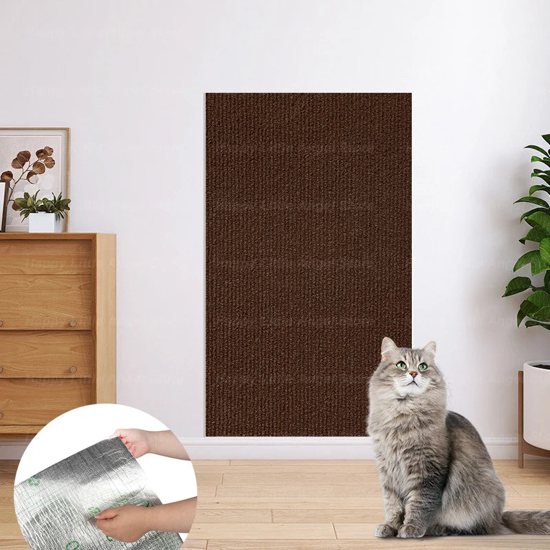 Cat Scratch Protector with Selfadhesive Freeform Cutting Carpet Mat Cat Scratch Protection Furniture Pet Training Sofa Protector