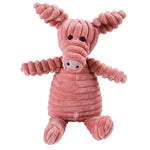 Pet Dog Molar Toy Vent Training Corduroy Monkey Pig Voice Plush Toy Dog Tooth Cleaning Supplie Dog Toys for Large Dogs - shimendi
